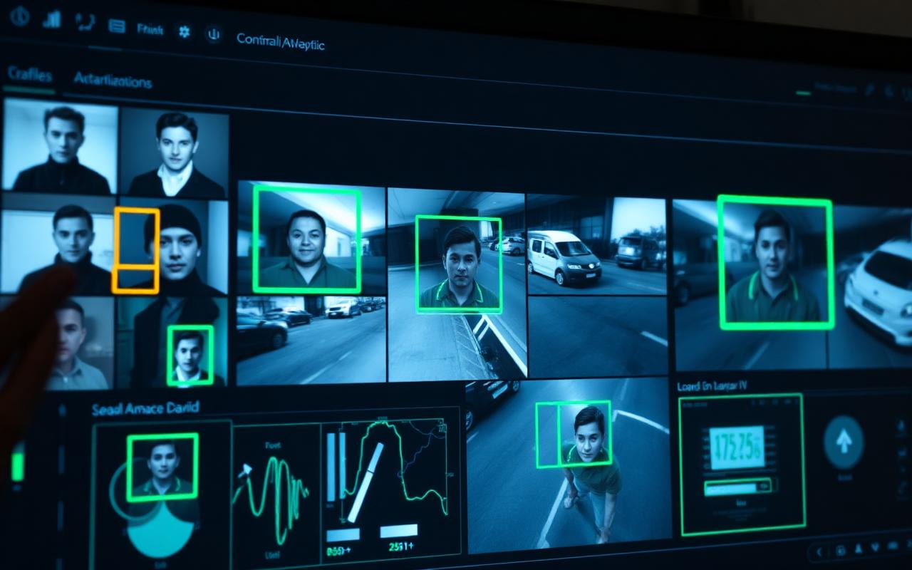 Dashboard de análise de vídeo com reconhecimento facial